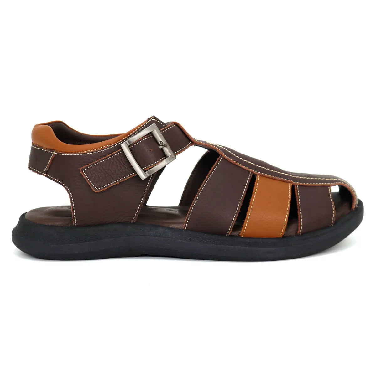 Sandalias Hombre De Cuero KN25Q3-832 Africano